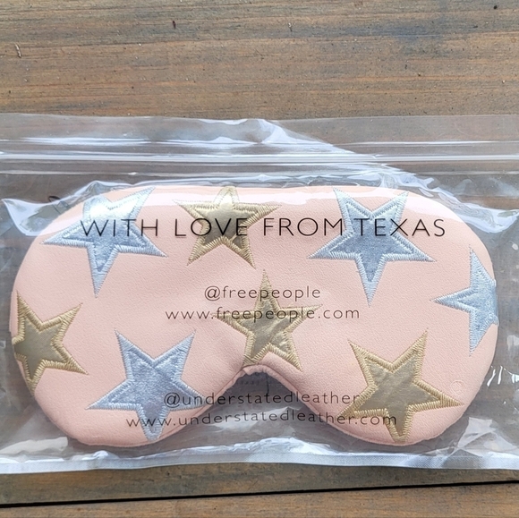 Free People Vegan Leather Sleep Mask NWOT - Picture 4 of 4